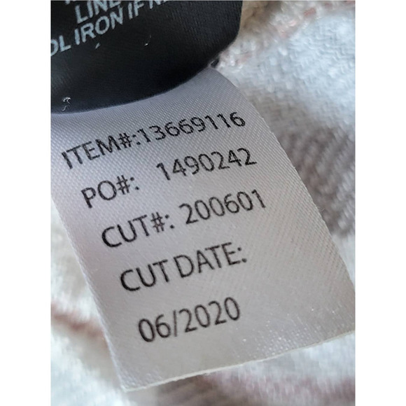 Torrid Womens Abbey Woven Textured Plaid Button Back Top Size 1x Pink‎ Grey - Picture 10 of 10